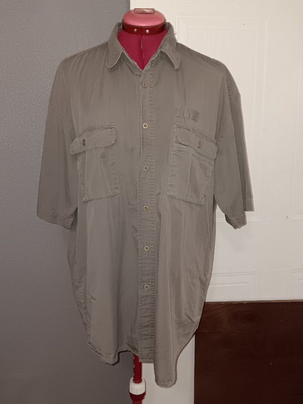 VTG 90s Bugle Boy Authentics Mens XL Utility Shirt
